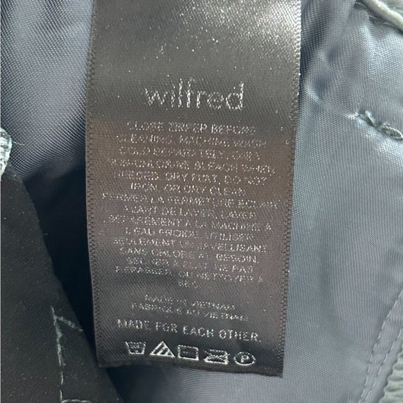 Aritzia Wilfred Melina Marbled Grey Faux Leather Crop Pants - Picture 9 of 15